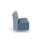 Lesro Siena Armless 3 Seat Tandem Seating No Center Arms, Brushed Steel, RS RainSong Back, MD Titan Seat SN3102 - alternate 3